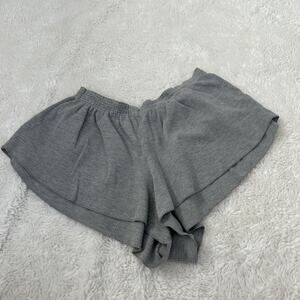 John Galt Mirco Mini Y2K Boho Indie Summer Shorts OS Grey Cotton Casual Booty